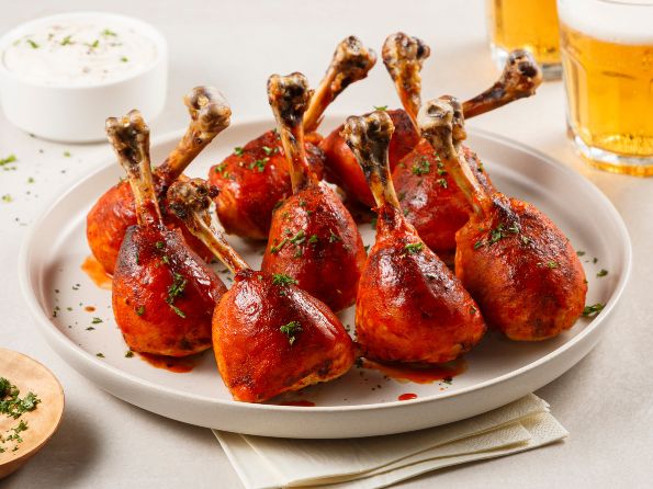 Lollipop style chicken drumsticks