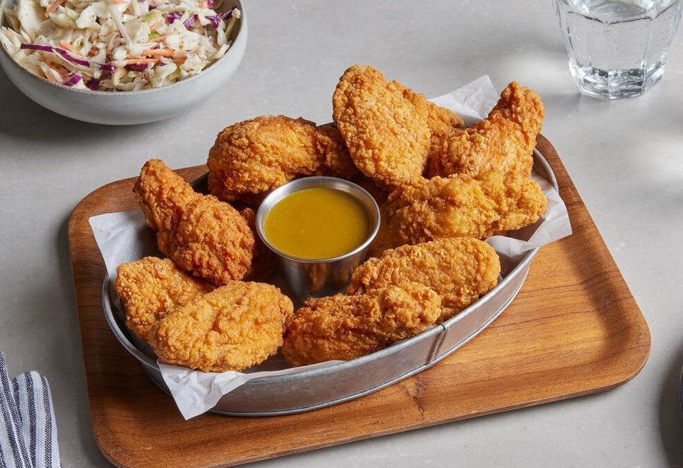 Ailes de poulet cuites panées
