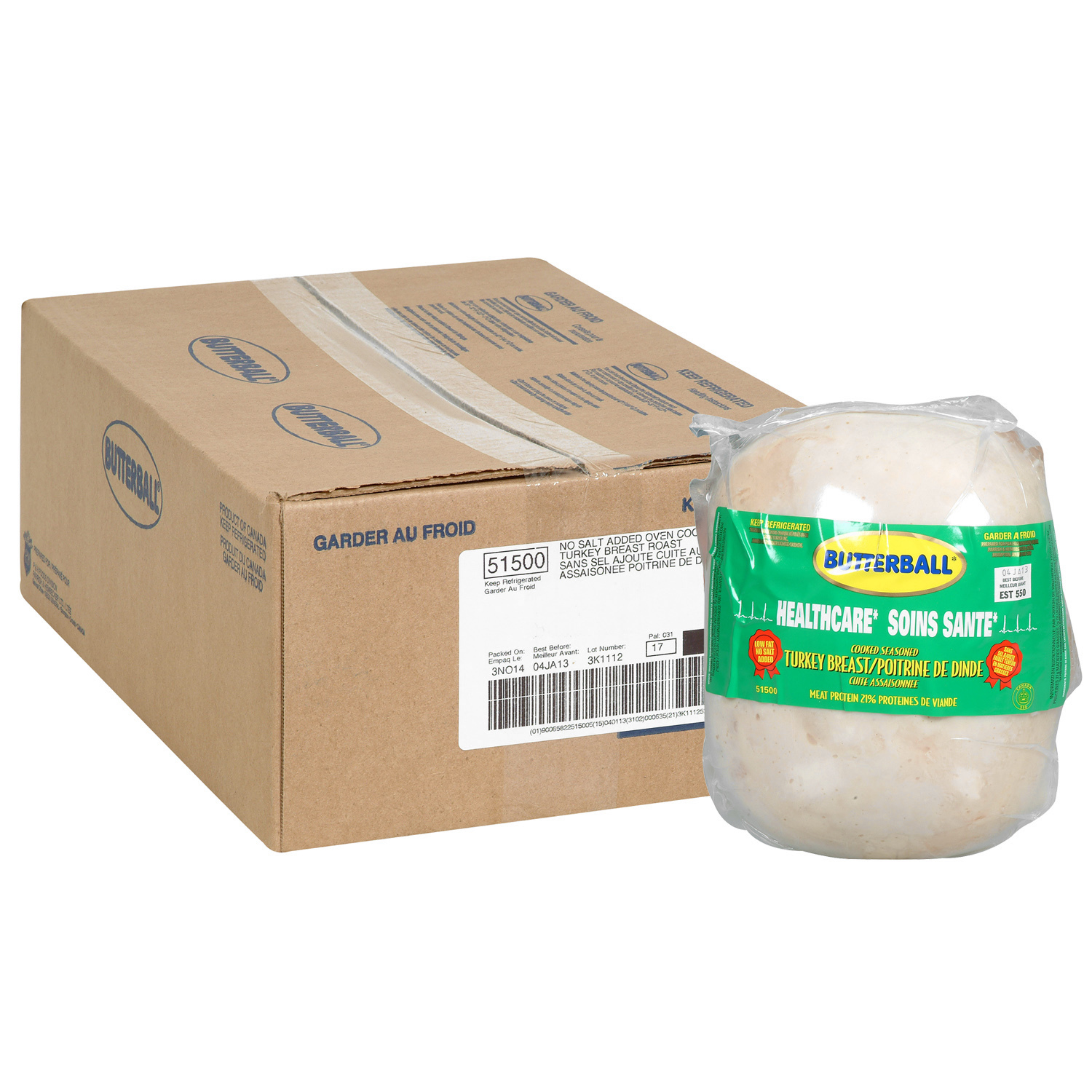 Packaged Turkey Breast and box