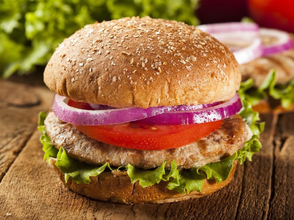 Grilled Turkey Burgers with Cranberry Sauce | Turkey