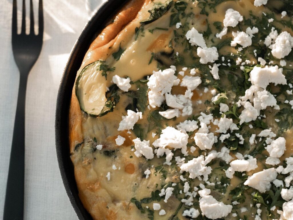 Turkey Bacon, Potato and Spinach Frittata | Turkey