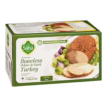 Boneless white and dark roast turkey packaging